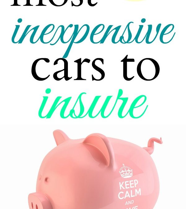 The five most inexpensive cars to insure.