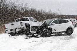 Caution: Crossover Crash in Winter